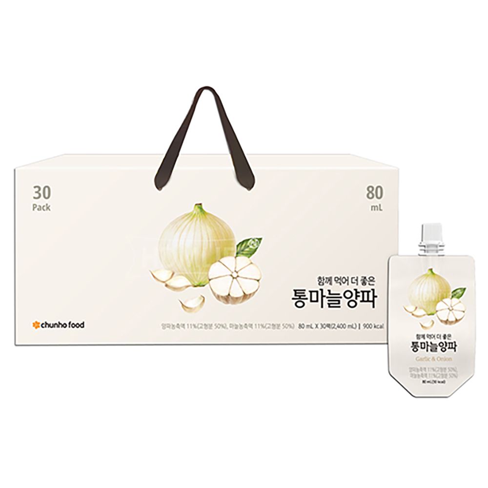 [ChunhoNcare] Garlic & Onion Extract Liquid Juice Premium 80ml x 30Sticks-Made in Korea